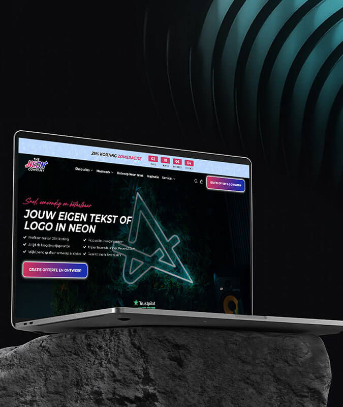 Neon webshop laten maken